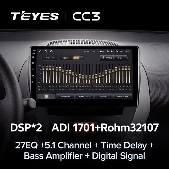 Штатная магнитола Teyes CC3 360 6/128 Toyota Aygo (2005-2014)