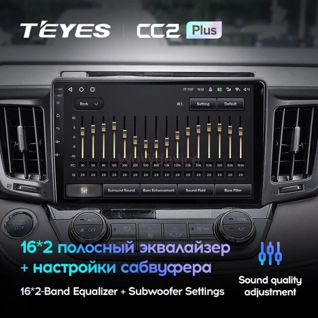 Штатная магнитола Teyes CC2L Plus 2/32 Toyota RAV4 (2012-2018)