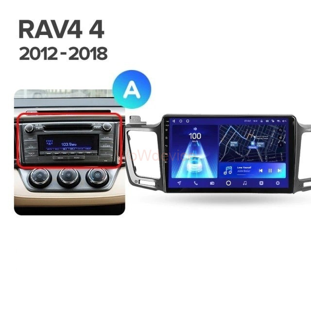 Штатная магнитола Teyes CC2L Plus 2/32 Toyota RAV4 (2012-2018)