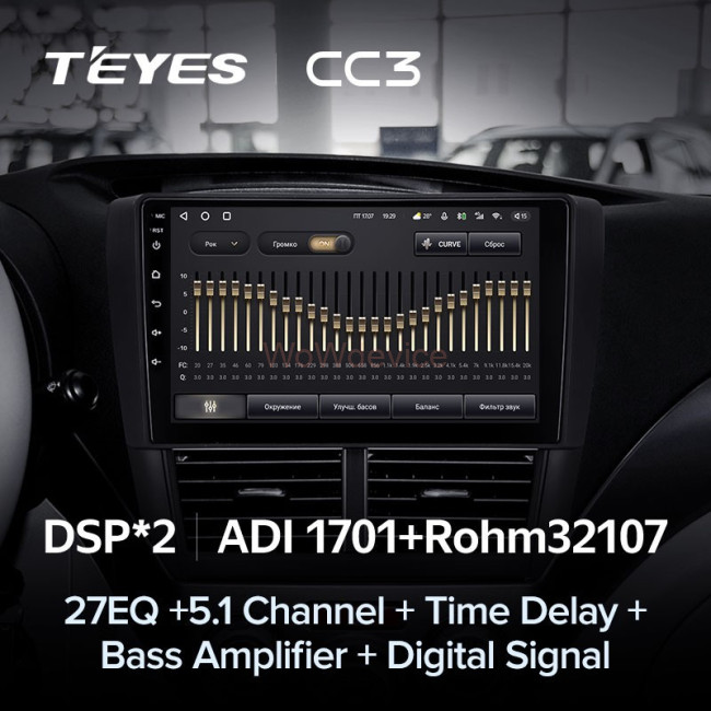 Штатная магнитола Teyes CC3 3/32 Subaru Impreza GH GE (2007-2011)