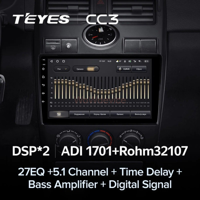 Штатная магнитола Teyes CC3 6/128 Lada Priora 1 (2007-2013) F1