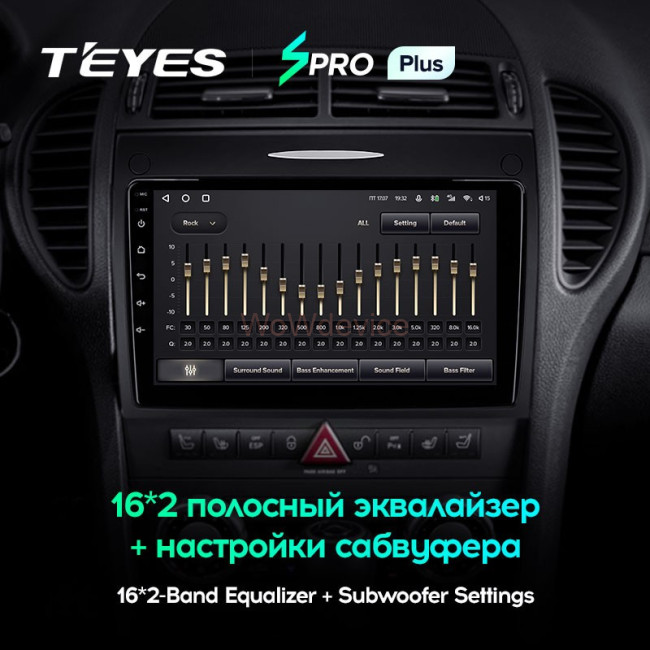 Штатная магнитола Teyes SPRO Plus 3/32 Mercedes-Benz SLK-Class R171 (2004-2011)