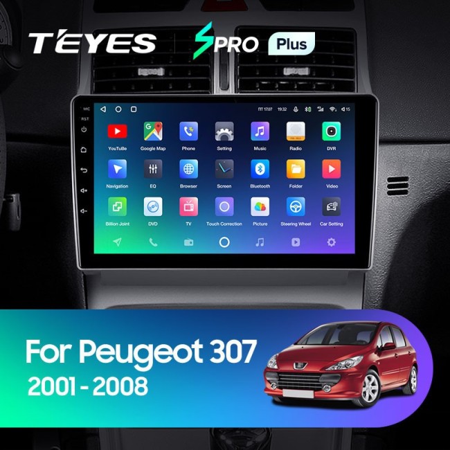 Штатная магнитола Teyes SPRO Plus 6/128 Peugeot 307 1 (2001-2008)