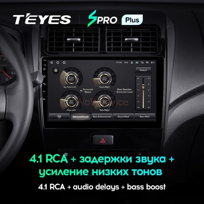 Штатная магнитола Teyes SPRO Plus 4/64 Toyota Wigo/Agya (2020-2023)