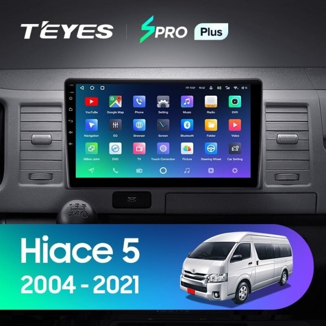 Штатная магнитола Teyes SPRO Plus 4/64 Toyota Hiace XH10 H200 (2004-2021)