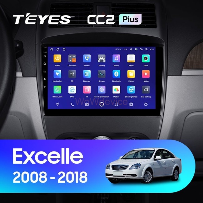 Штатная магнитола Teyes CC2 Plus 6/128 Buick Excelle (2008-2018)