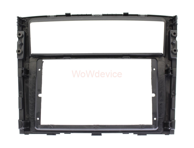 Рамка магнитолы 9.0" (цв.Черный) для MITSUBISHI Pajero 4, Montero, Shogun 2006+