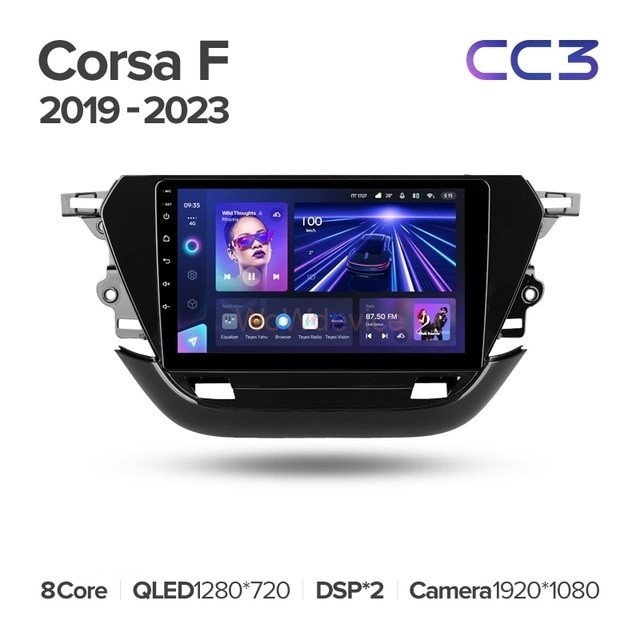 Штатная магнитола Teyes CC3 6/128 Opel Corsa F (2019-2023)