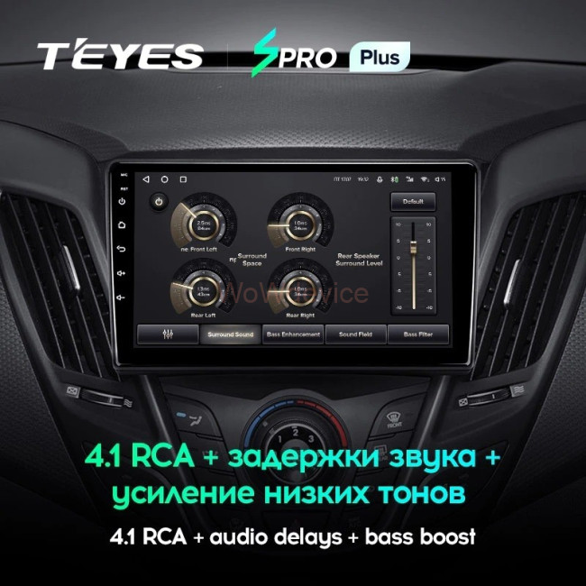 Штатная магнитола Teyes SPRO Plus 4/64 Hyundai Veloster FS (2011-2017) Тип-А