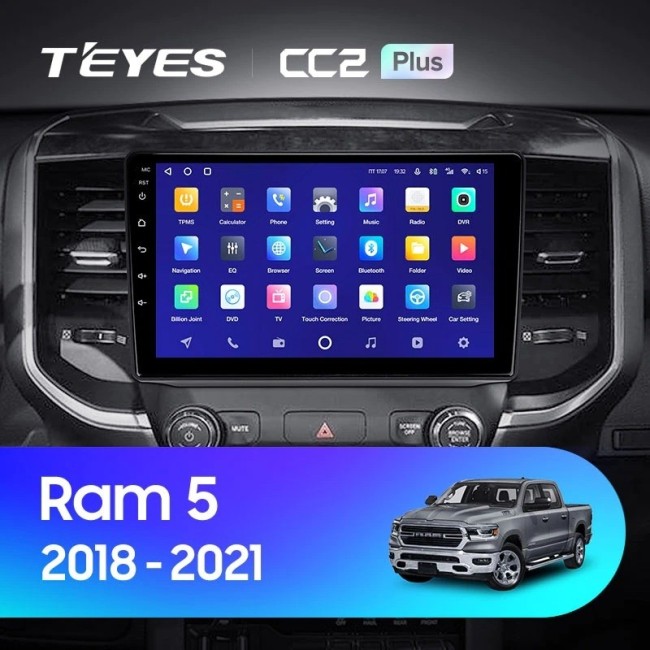 Штатная магнитола Teyes CC2 Plus 4/64 Dodge Ram 5 DT (2018-2021)