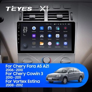 Штатная магнитола Teyes X1 4G 2/32 Chery Fora A5 A21 (2006 - 2010)