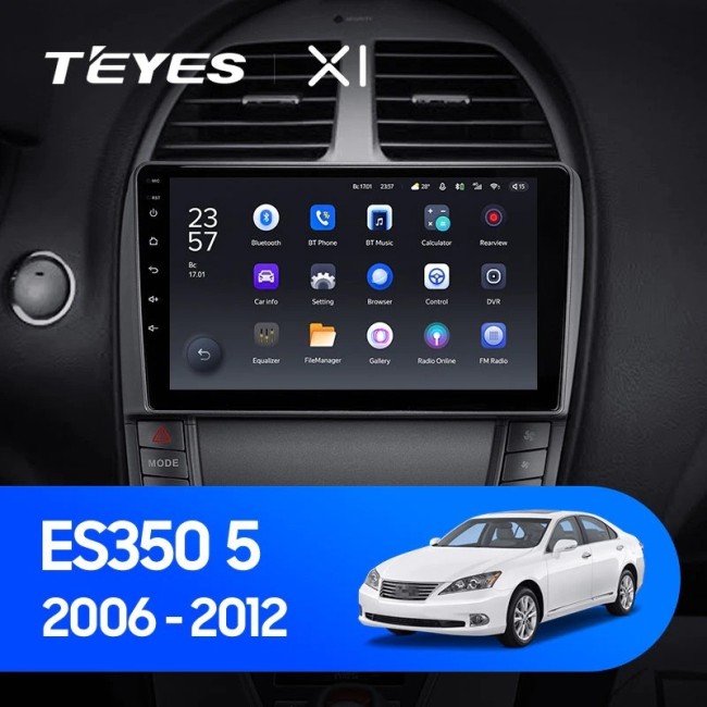 Штатная магнитола Teyes X1 4G 2/32 Lexus ES350 5 V XV40 (2006-2012) Тип-С
