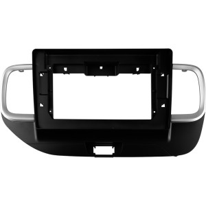 Рамка магнитолы 10.2" (цв.Черный) для HYUNDAI Venue 2019+ Правый руль
