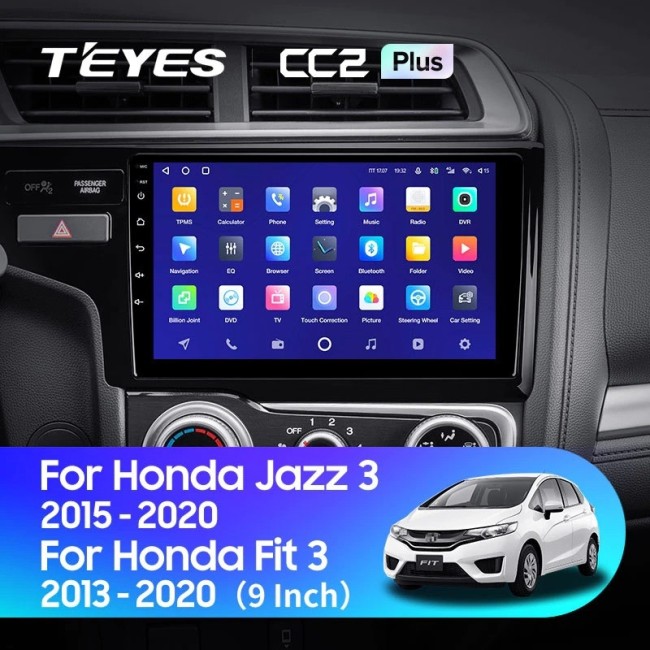 Штатная магнитола Teyes CC2L Plus 2/32 Honda Jazz 3 (2015-2020) Тип-А