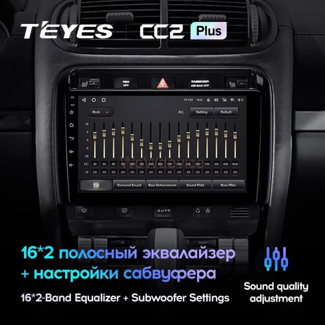 Штатная магнитола Teyes CC2 Plus 4/64 Porsche Cayenne I 1 9PA (2002-2010)