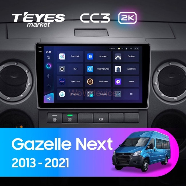 Штатная магнитола Teyes CC3 2K 3/32 GAZ Gazelle Next (2013-2021) F3