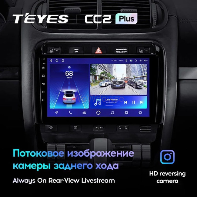 Штатная магнитола Teyes CC2L Plus 2/32 Porsche Cayenne I 1 9PA (2002-2010)