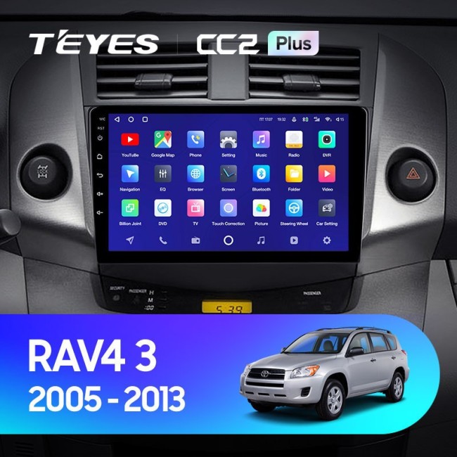 Штатная магнитола Teyes CC2L Plus 2/32 Toyota RAV4 3 XA30 (2005-2013) 9"