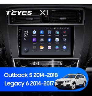 Штатная магнитола Teyes X1 4G 2/32 Subaru Outback 5 (2014-2018)