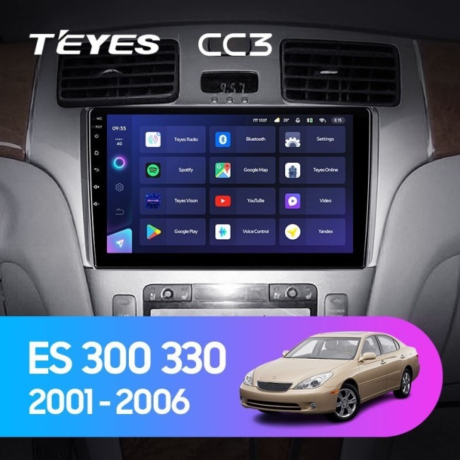 Штатная магнитола Teyes CC3 360 6/128 Lexus ES250 ES300 ES330 (2001-2006)