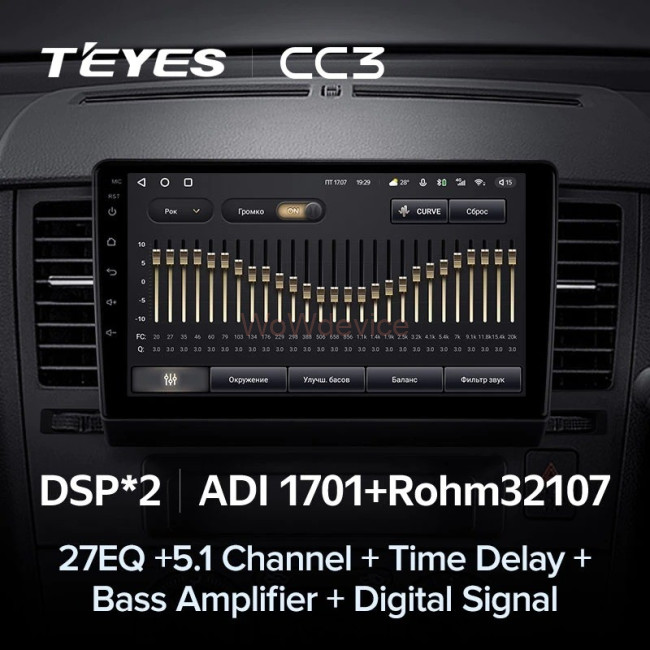 Штатная магнитола Teyes CC3 360 6/128 Nissan Tiida C11 (2004-2013) F2