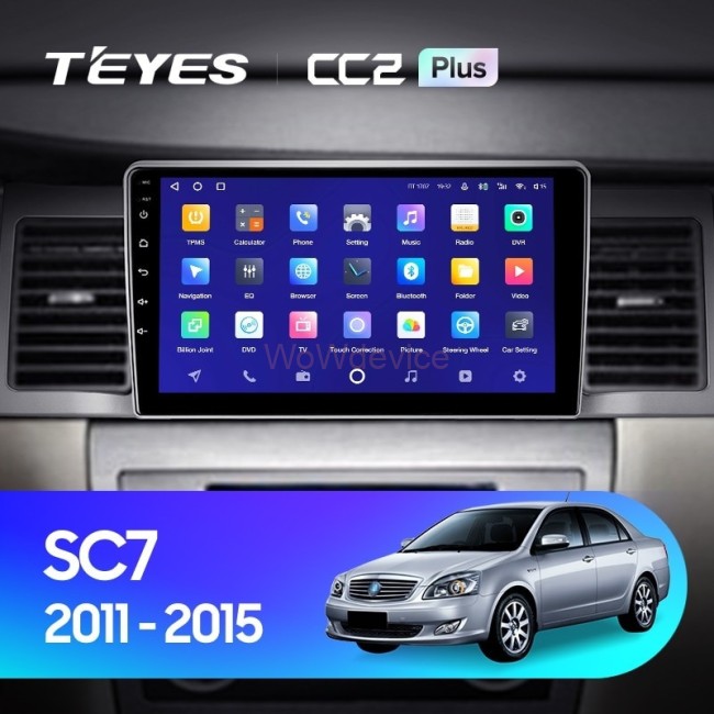 Штатная магнитола Teyes CC2 Plus 6/128 Geely SC7 (2011-2015)