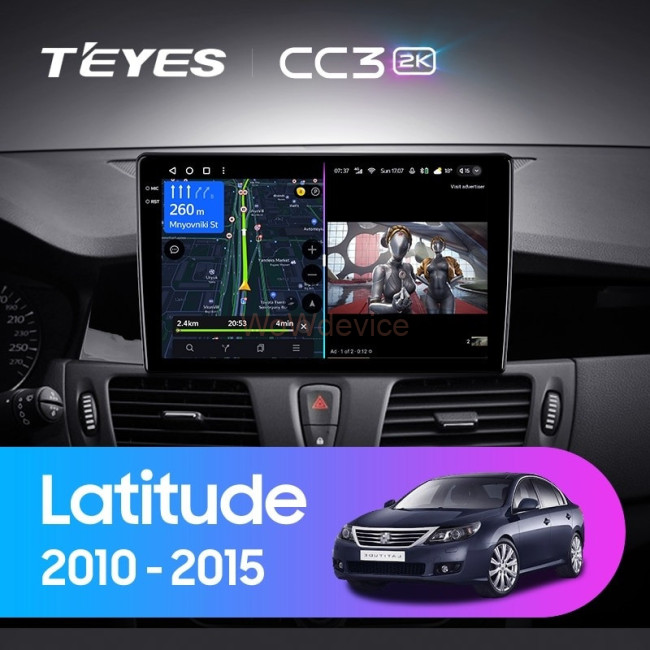 Штатная магнитола Teyes CC3 2K 360 6/128 Renault Latitude 1 (2010-2015) Штатная магнитола Teyes CC3 2K 360 6/128 Renault Latitude 1 (2010-2015)