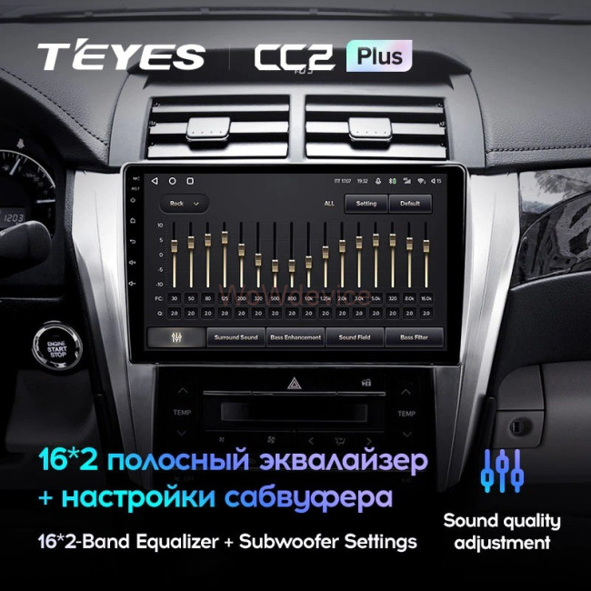 Штатная магнитола Teyes CC2 Plus 3/32 Toyota Camry 7 XV 50 55 (2014-2017) Тип-B Штатная магнитола Teyes CC2 Plus 3/32 Toyota Camry 7 XV 50 55 (2014-2017) Тип-B