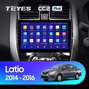 Штатная магнитола Teyes CC2L Plus 1/16 Nissan Latio N17 (2014-2016) Правый руль