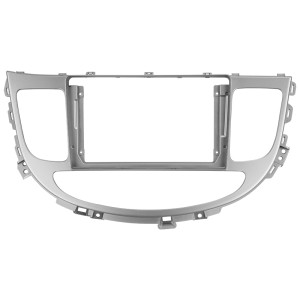 Рамка магнитолы 9.0" (цв.Серебро) для HYUNDAI Genesis 2008-2013 Левый руль