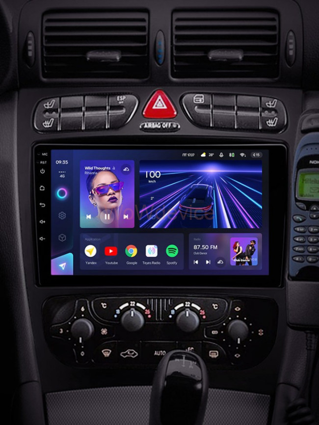 Штатная магнитола Teyes CC3 3/32 Mercedes Benz C/CLK Class S203 W203 W209 A209 (2000-2005)