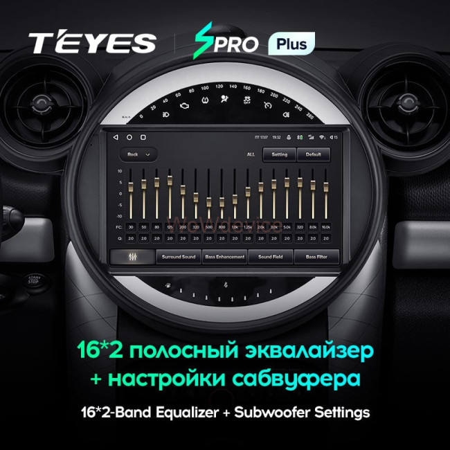 Штатная магнитола Teyes SPRO Plus 4/32 Mini Cooper (2010-2016) Штатная магнитола Teyes SPRO Plus 4/32 Mini Cooper (2010-2016)