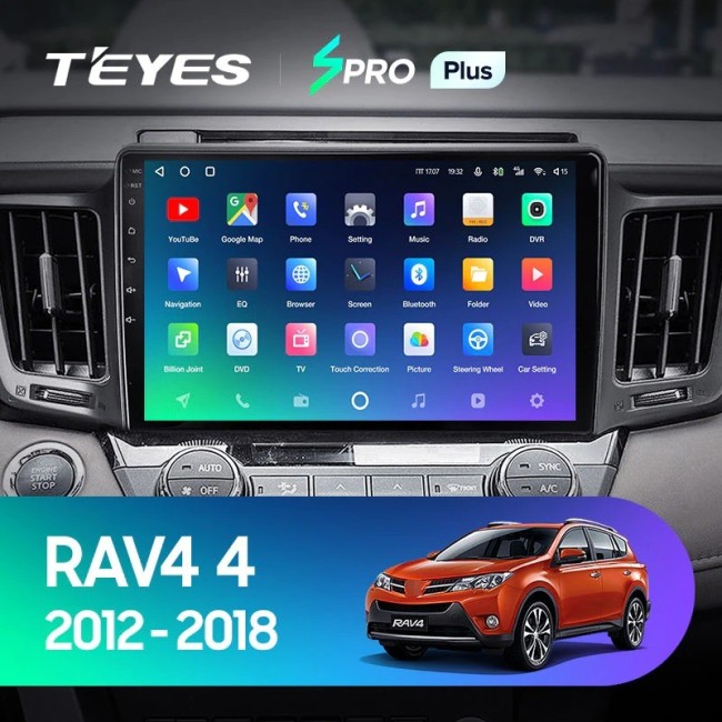 Штатная магнитола Teyes SPRO Plus 6/128 Toyota RAV4 (2012-2018)