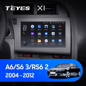 Штатная магнитола Teyes X1 4G 2/32 Audi S6 3 (2006-2011)