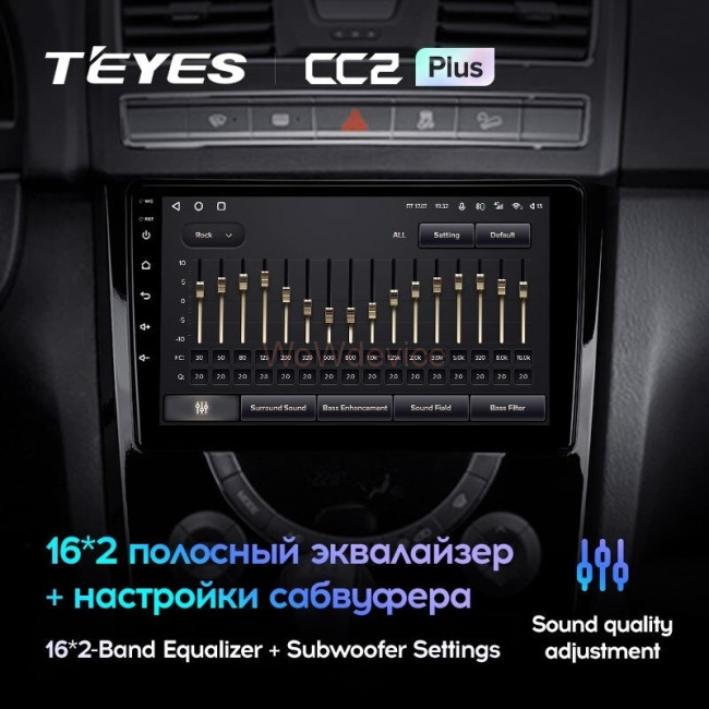 Штатная магнитола Teyes CC2 Plus 4/64 SsangYong Rexton Y290 3 (2012-2017)