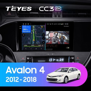 Штатная магнитола Teyes CC3 2K 360 6/128 Toyota Avalon IV XX40 (2012-2018)