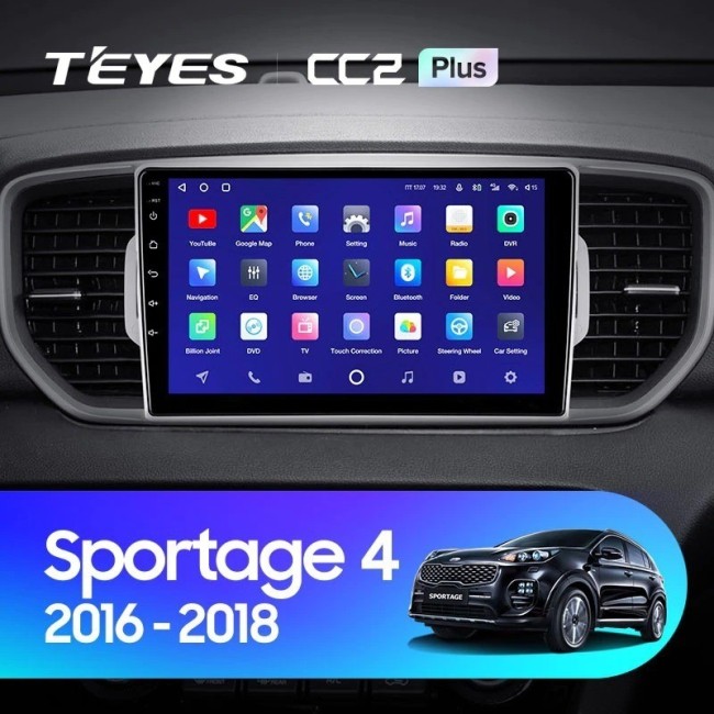 Штатная магнитола Teyes CC2L Plus 2/32 Kia Sportage 4 QL (2016-2018) Тип-B