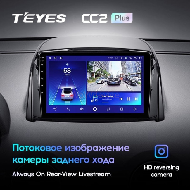 Штатная магнитола Teyes CC2L Plus 2/32 Renault Koleos (2008-2016) Тип-В