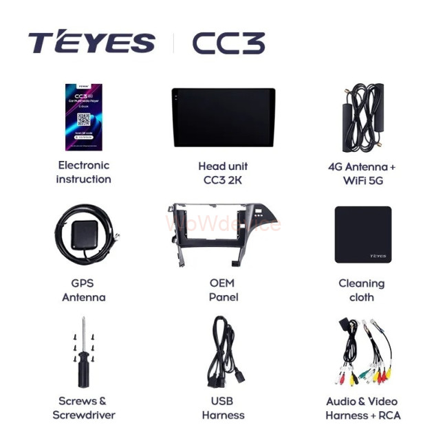 Штатная магнитола Teyes CC3 360 6/128 Toyota Prius 3 XW30 (2009-2015) F2 правый руль