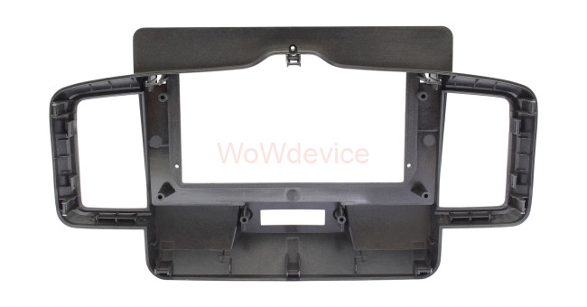 Рамка магнитолы 10.2" (цв.Серый) для HONDA Freed 2008-2014 кнопка опасности внизу кнопка