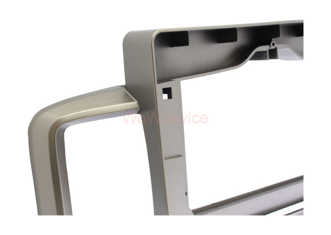 Рамка магнитолы 10.2" (цв.Серый) для HONDA Freed 2008-2014 кнопка опасности внизу кнопка