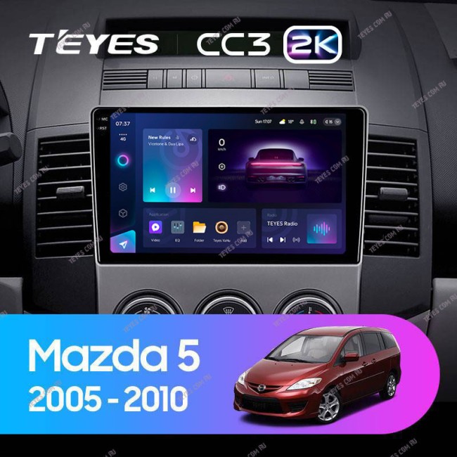 Штатная магнитола Teyes CC3 2K 4/64 Mazda 5 2 CR (2005-2010)