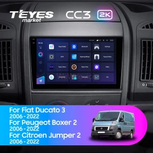 Штатная магнитола Teyes CC3 2K 6/128 Citroen Jumper 2 (2006-2022)
