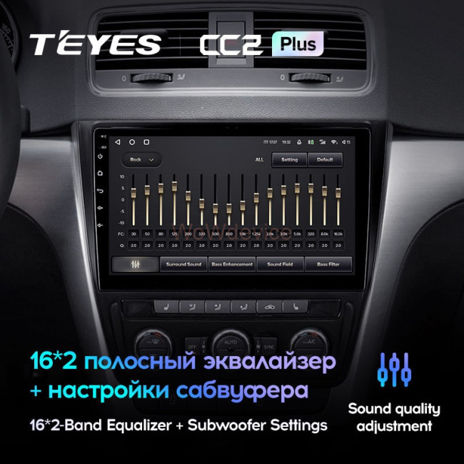Штатная магнитола Teyes CC2 Plus 6/128 Skoda Yeti 5L (2009-2014)