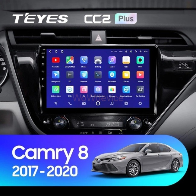 Штатная магнитола Teyes CC2L Plus 1/16 Toyota Camry 8 XV 70 (2017-2020) Тип-A
