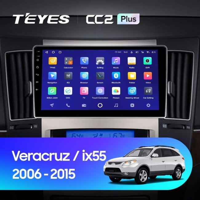 Штатная магнитола Teyes CC2 Plus 3/32 Hyundai ix55 (2006-2015)