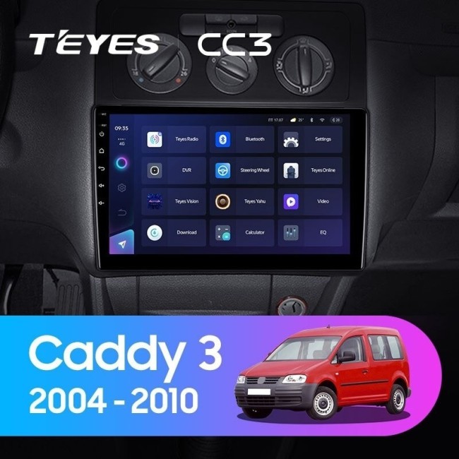 Штатная магнитола Teyes CC3 360 6/128 Volkswagen Caddy 2K (2004-2010)