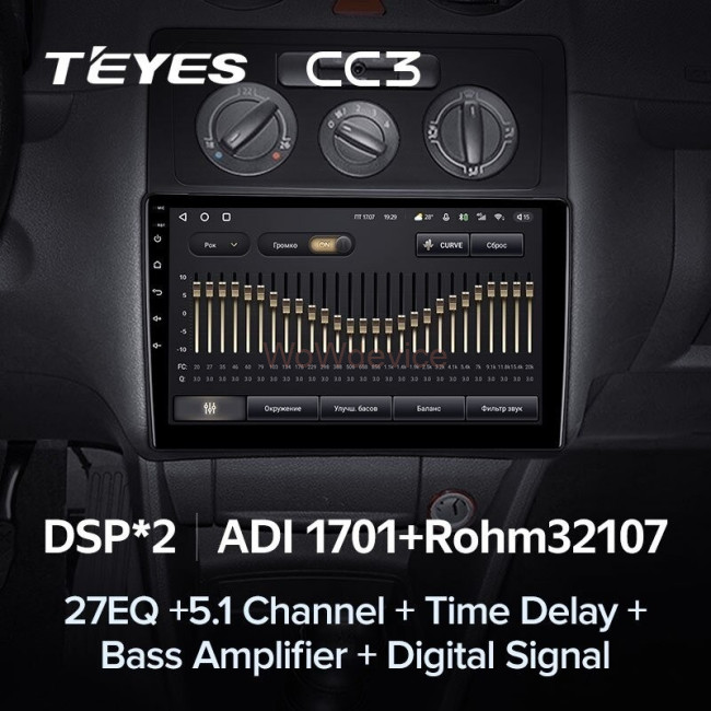 Штатная магнитола Teyes CC3 360 6/128 Volkswagen Caddy 2K (2004-2010)