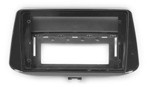 Рамка магнитолы 9.0" (цв.Глянцевый Черный) для HYUNDAI i-30 (PD) 2017+