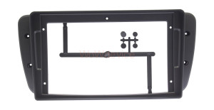 Рамка магнитолы 9.0" (цв.Черный) для SEAT Ibiza 2008-2015